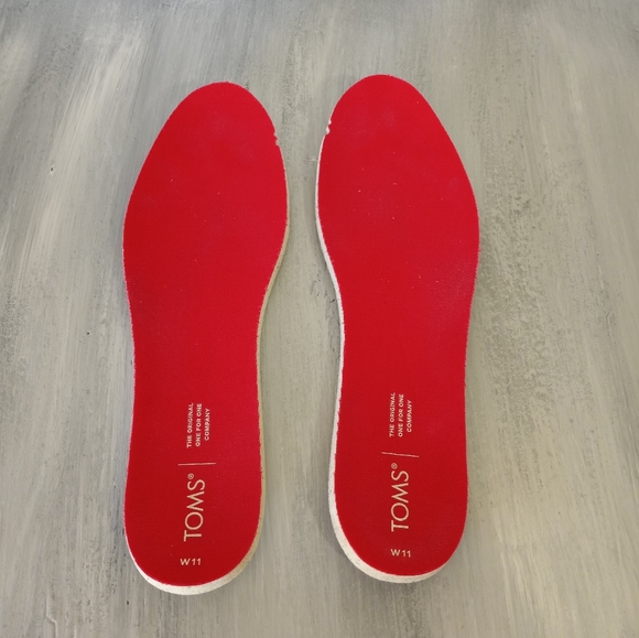 Toms White Blue Gingham Stars Glow In The Dark Alpargata Women's Size 11 - Picture 8 of 16